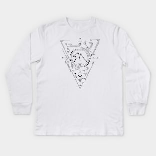 Aquarius Zodiac Sign Kids Long Sleeve T-Shirt